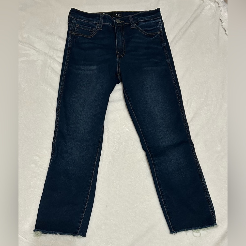Kut Connie Fab Ab Highrise Ankle Skinny Jeans SZ 2